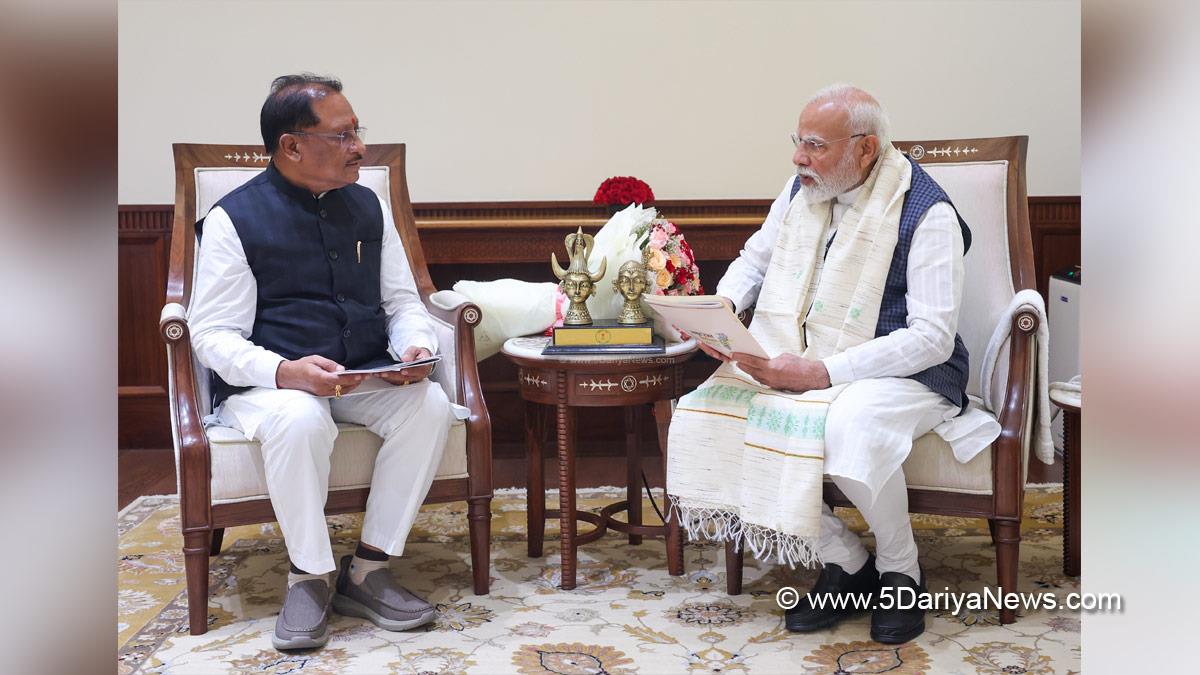 Narendra Modi, Modi, BJP, Bharatiya Janata Party, Prime Minister of India, Prime Minister, Narendra Damodardas Modi, Vishnu Deo Sai, Chief Minister of Chhattisgarh
