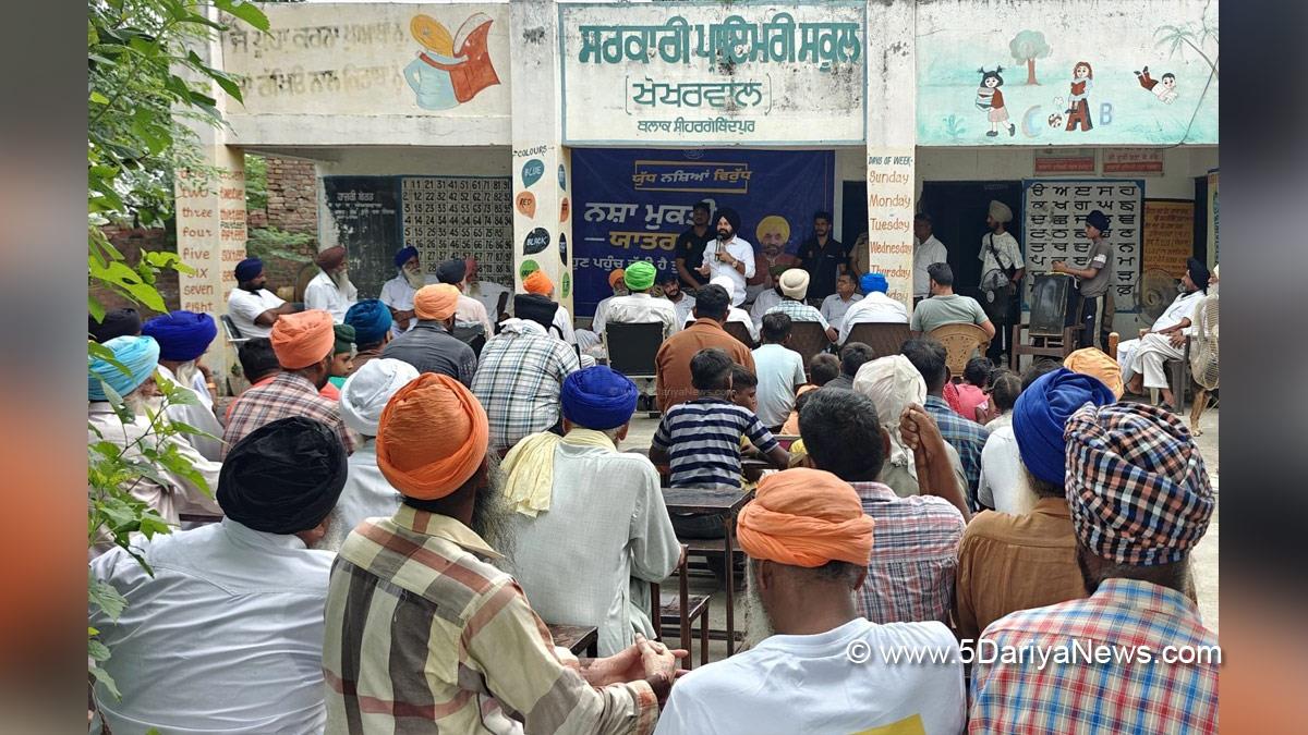Amarpal Singh, Sri Hargobindpur, AAP, Aam Aadmi Party, Aam Aadmi Party Punjab, AAP Punjab, Anti Drug Mission, Drive Against Drugs, Comprehensive Action against Drug Abuse, CADA, Nasha Mukt Bharat Abhiyan, War Against Drugs, Yudh Nashian Virudh
