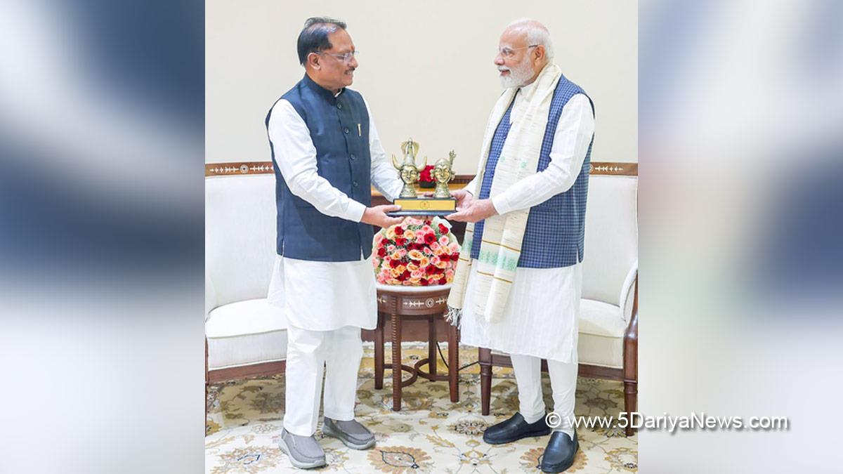 Narendra Modi, Modi, BJP, Bharatiya Janata Party, Prime Minister of India, Prime Minister, Narendra Damodardas Modi, Vishnu Deo Sai, Chief Minister of Chhattisgarh