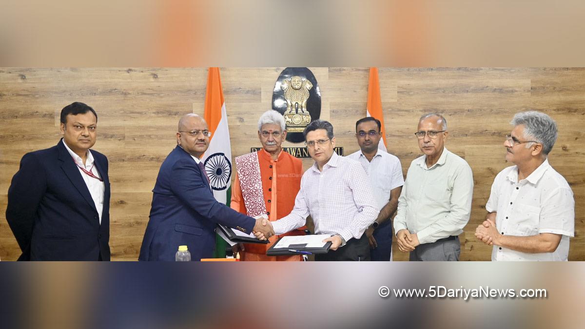 Manoj Sinha, Lieutenant Governor JK, Raj Bhavan, Jammu, Srinagar, Kashmir, Jammu And Kashmir, Ramesh Kumar, Divisional Commissioner Jammu, National Hydroelectric Power Corporation, NHPC