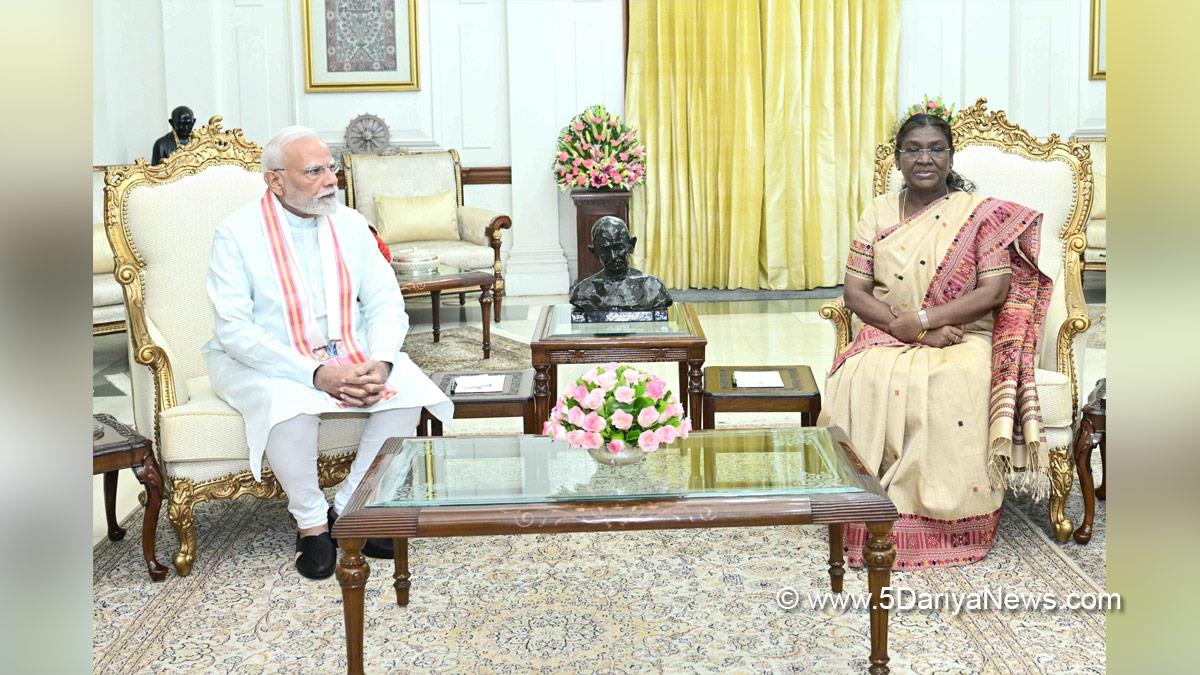 Narendra Modi, Modi, BJP, Bharatiya Janata Party, Prime Minister of India, Prime Minister, Narendra Damodardas Modi, Droupadi Murmu, President of India, President, Indian President, Rashtrapati