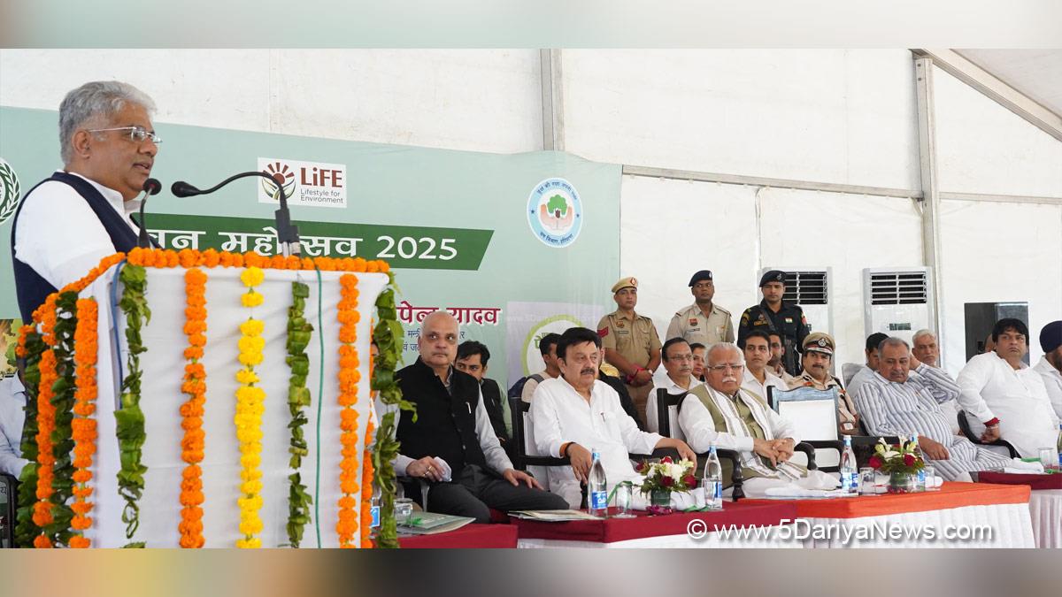 Manohar Lal Khattar, Bharatiya Janata Party, BJP, BJP Haryana, Bhupender Yadav, Rao Narbir Singh, Manesar, Ek Ped Maa Ke Naam