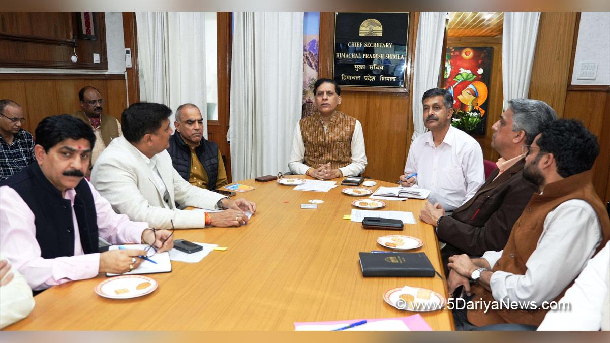 Chief Secretary Himachal Pradesh, Prabodh Saxena, Himachal Pradesh, Shimla, Chief Secretary Himachal