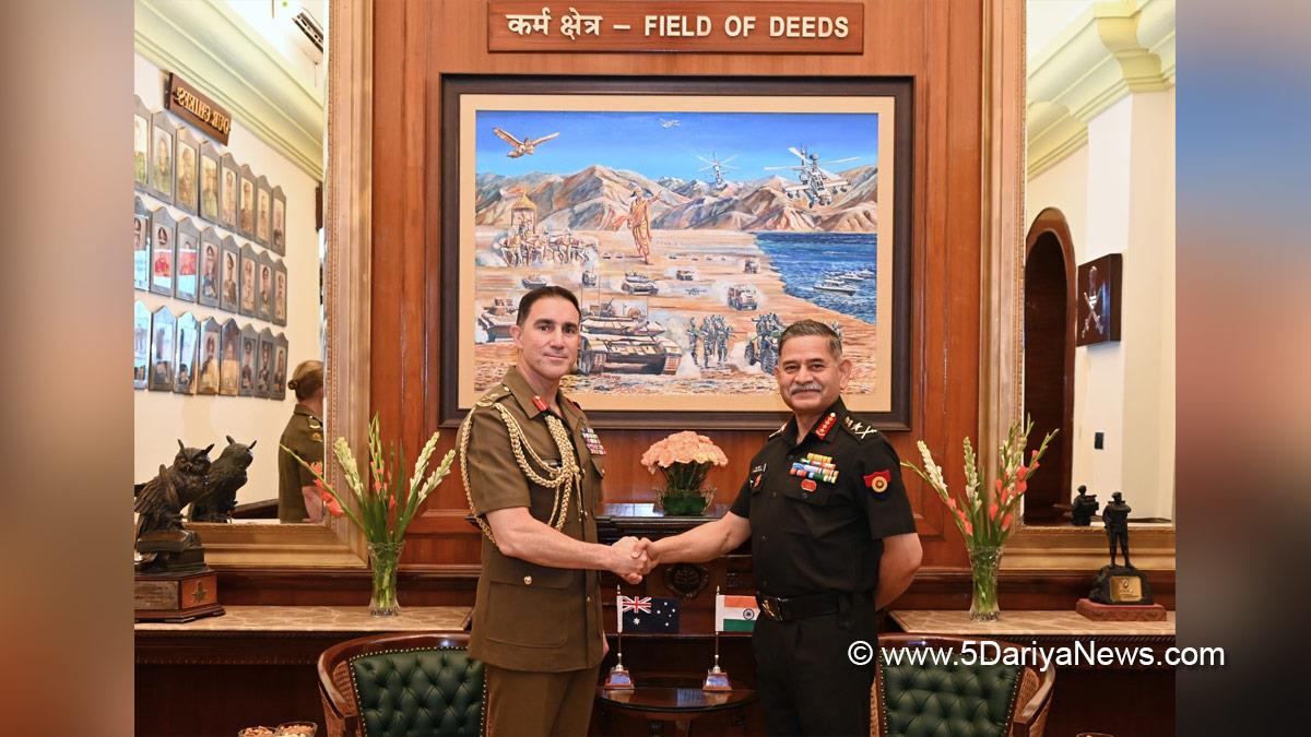 Military, Army, Indian Army, General Upendra Dwivedi, Chief of the Army Staff, Simon Stuart, Lieutenant General Simon Stuart, Chief of the Australian Army