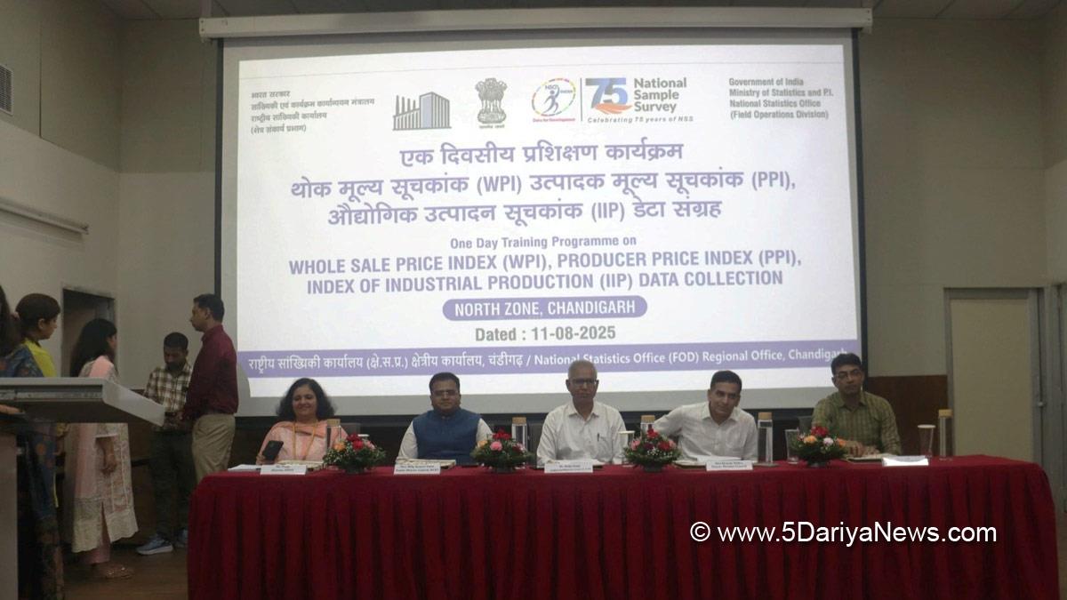 National Statistics Office, NSO, Dalip Singh, Economic Statistics Division, ESD, Pooja, Department for Promotion of Industry and Internal Trade, DPIIT, Chandigarh