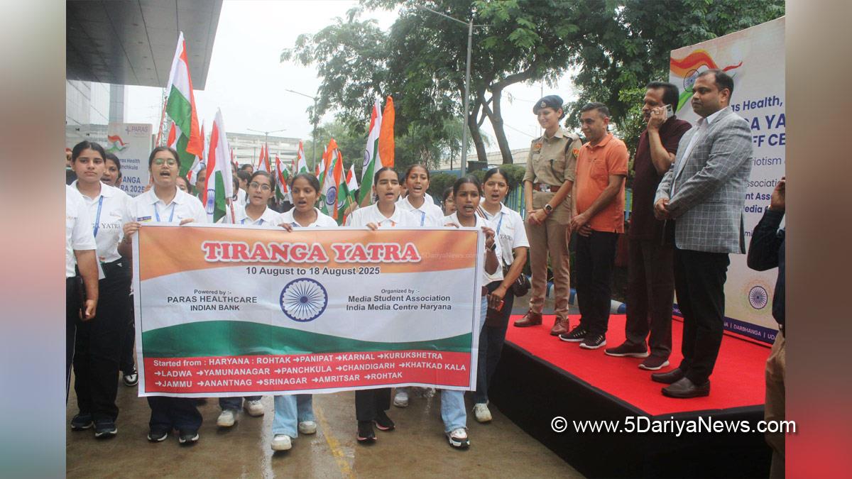 Paras Health Panchkula, Dr Pankaj Mittal, Panchkula, Haryana, Tiranga Yatra 2025