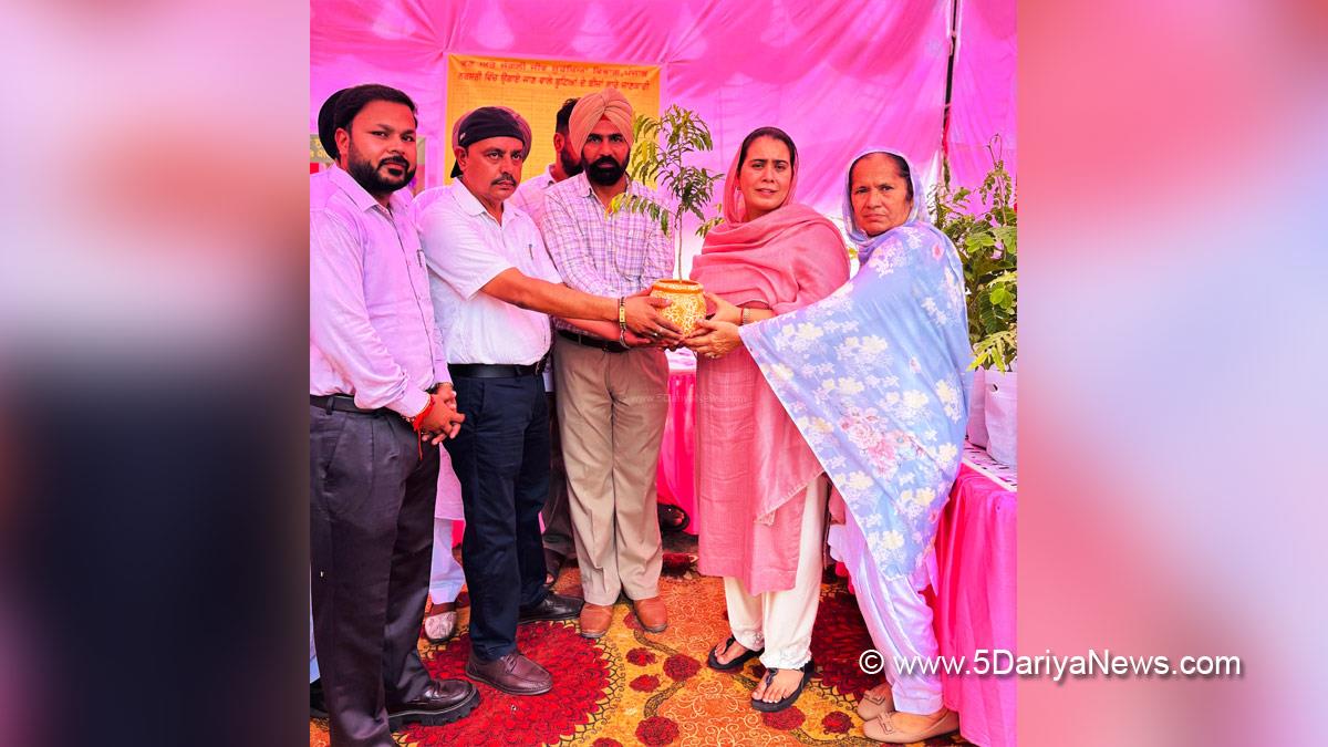 Narinder Kaur Bharaj, Sangrur, AAP, Aam Aadmi Party, Aam Aadmi Party Punjab, AAP Punjab, Tree Plantation, Forest Plantation, Plantation forestry, Tree Planting, Tree Plantation Drive, Plants Sapling, Tree Plantation Drive 2025