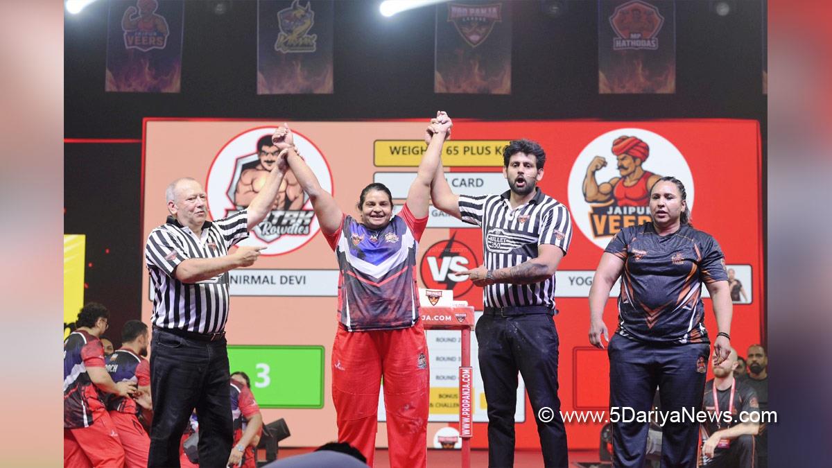 Sports News, Pro Panja League, Nirmal Devi, Rohtak Rowdies, Yogesh Chaudhary, Jaipur Veers, Gwalior