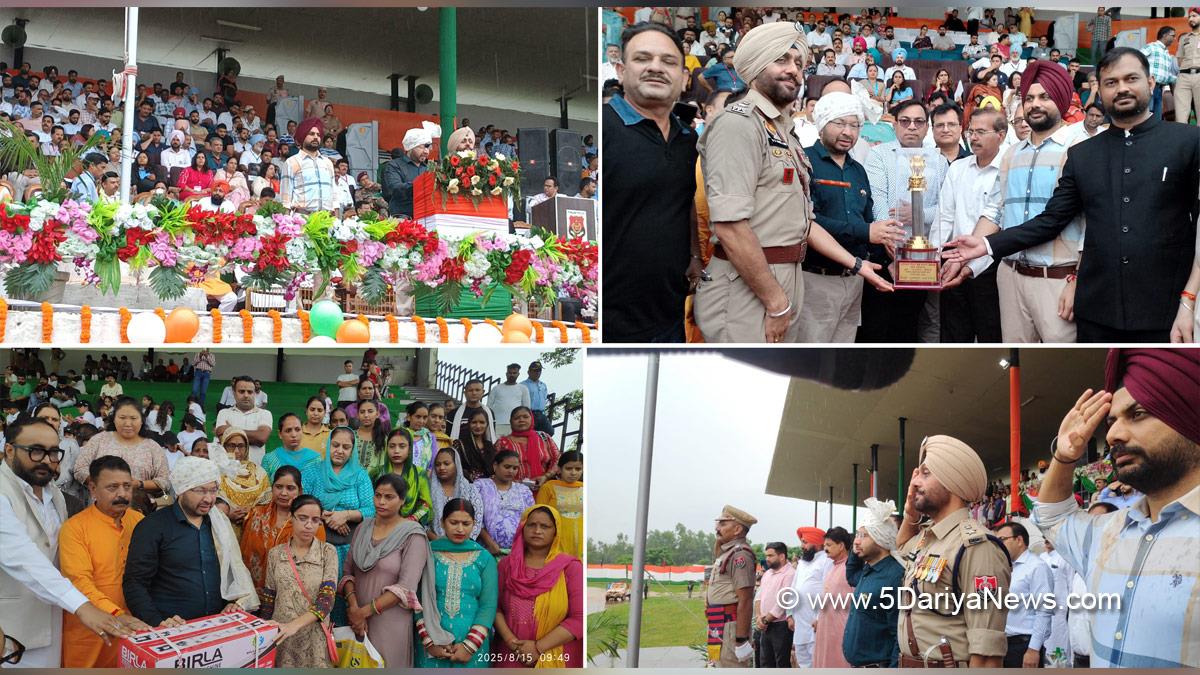 Dr Ravjot Singh, AAP, Aam Aadmi Party, Aam Aadmi Party Punjab, AAP Punjab, Government of Punjab, Punjab Government, Pathankot, Independence Day, Independence Day 2025, 79th Independence Day