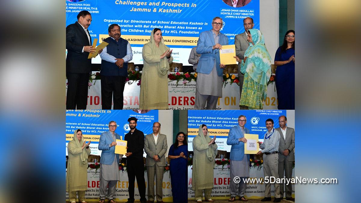 Omar Abdullah, Chief Minister of JK, Jammu and Kashmir National Conference, National Conference, Srinagar, Kashmir, Jammu And Kashmir, Jammu, Nasir Aslam Wani, Sakeena Itoo, Dheeraj Gupta, Sher e Kashmir International Convention Centre, SKICC