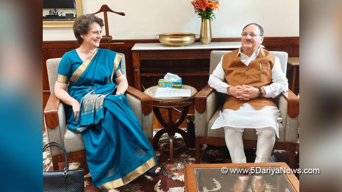Priyanka Gandhi, Priyanka Gandhi Vadra, Uttar Pradesh, Indian National Congress, Congress, All India Congress Committee, Jagat Prakash Nadda, JP Nadda, BJP, Bharatiya Janata Party