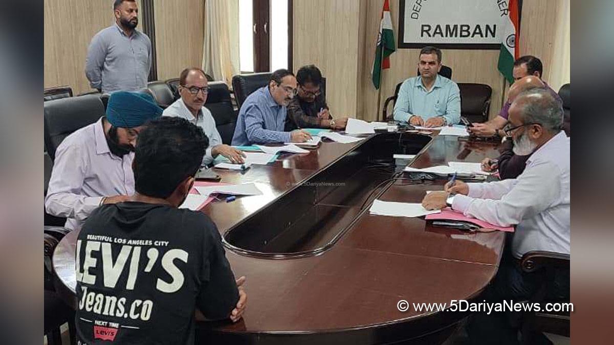 Mohammad Alyas Khan, Ramban, Deputy Commissioner Ramban, Kashmir, Jammu And Kashmir, Jammu, District Administration Ramban, District Level Task Force Committee, DLTFC, Jammu and Kashmir Rural Employment Generation Program, JKREGP