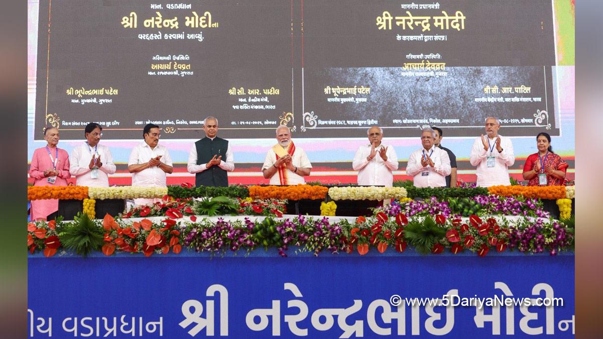 Narendra Modi, Modi, BJP, Bharatiya Janata Party, Prime Minister of India, Prime Minister, Narendra Damodardas Modi, Bhupendra Patel, Bhupendrabhai Rajnikantbhai Patel, C R Paatil, Chandrakant Raghunath Paatil