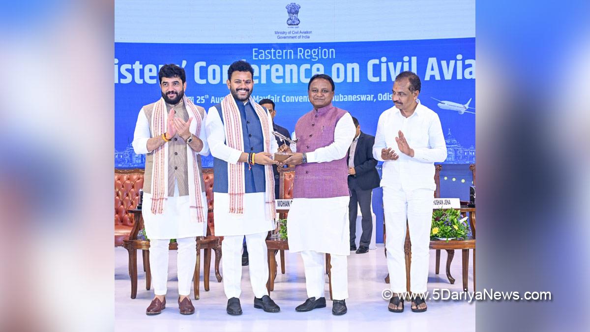 Mohan Charan Majhi, Bharatiya Janata Party, BJP, Chief Minister of Odisha, Odisha, Bhubaneswar, Murlidhar Mohol, Kinjarapu Rammohan Naidu, Kinjarapu Ram Mohan Naidu, Ram Mohan Naidu