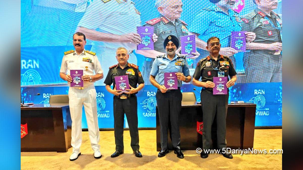 Military, Indian Army, General Anil Chauhan, Chief of Defence Staff, Admiral Dinesh K Tripathi, Air Chief Marshal AP Singh, RAN SAMWAD Seminar