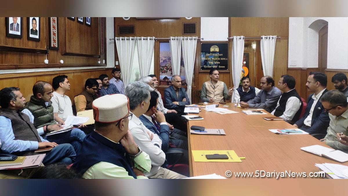 Chief Secretary Himachal Pradesh, Prabodh Saxena, Himachal Pradesh, Shimla, Chief Secretary Himachal