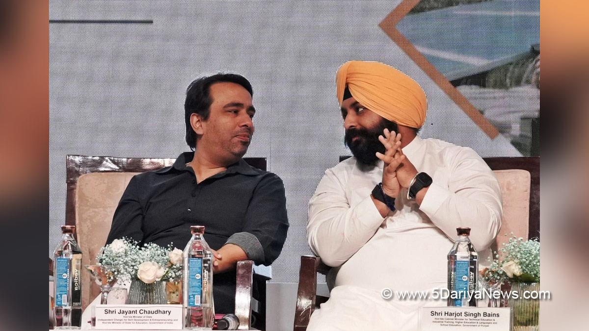 Harjot Singh Bains, AAP, Aam Aadmi Party, Aam Aadmi Party Punjab, AAP Punjab, Government of Punjab, Punjab Government, Jayant Chaudhary, Ministry of Skill Development and Entrepreneurship, MSDE, BJP, Bharatiya Janata Party