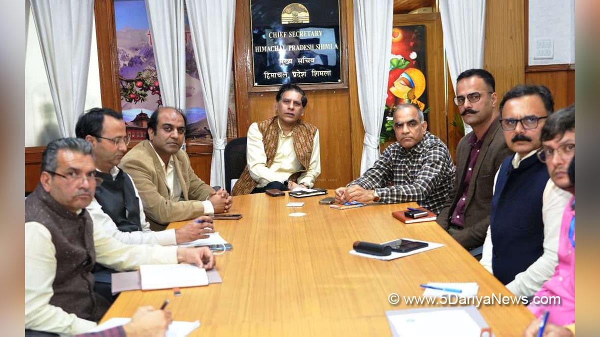 Chief Secretary Himachal Pradesh, Prabodh Saxena, Himachal Pradesh, Shimla, Chief Secretary Himachal