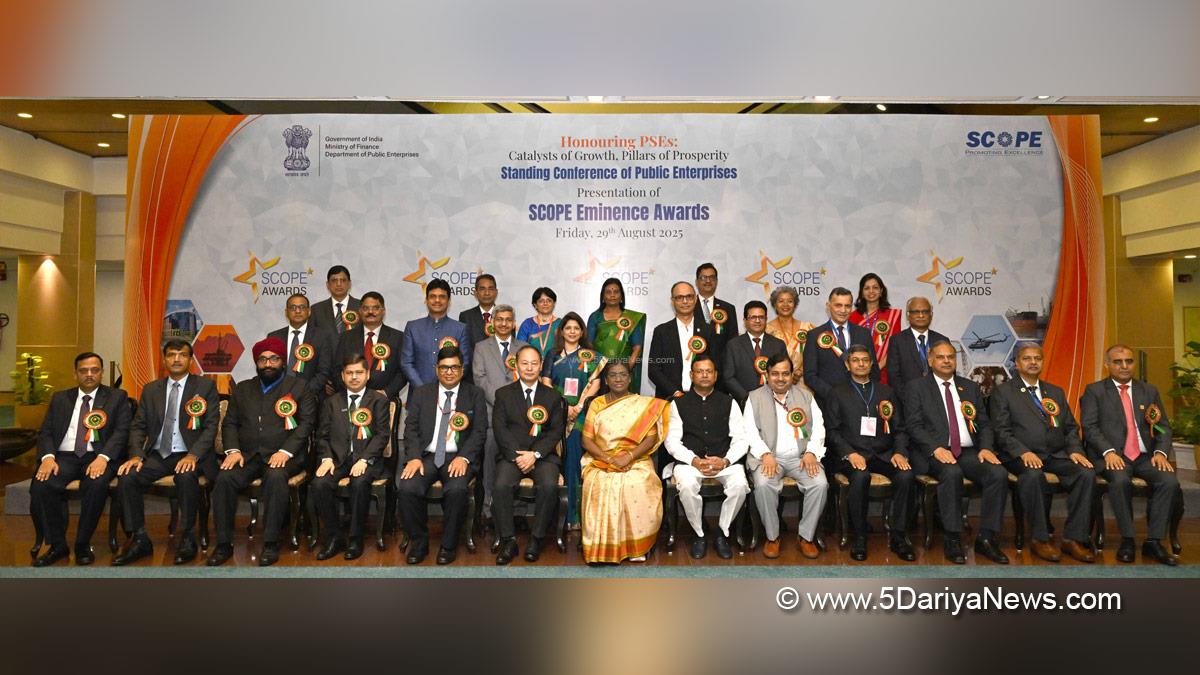 Droupadi Murmu, President of India, President, Indian President, Rashtrapati, Pankaj Chaudhary, SCOPE Eminence Awards