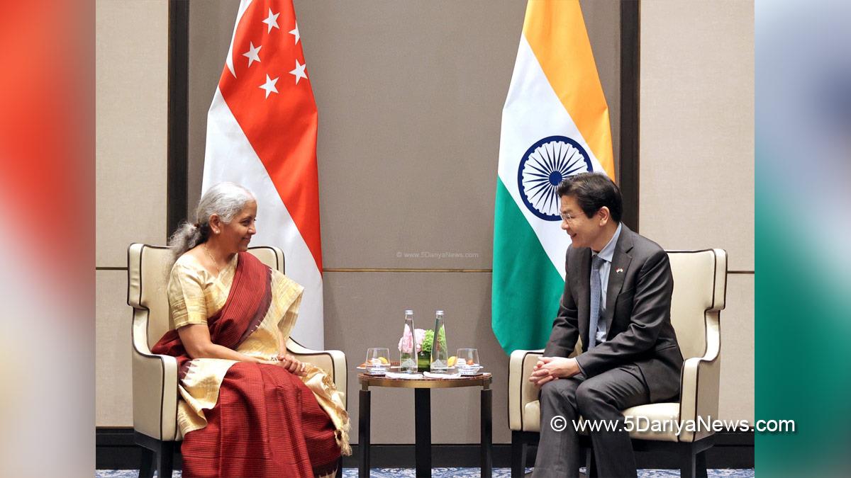 Nirmala Sitharaman, Union Minister for Finance and Corporate Affairs, BJP, Bharatiya Janata Party, Lawrence Wong