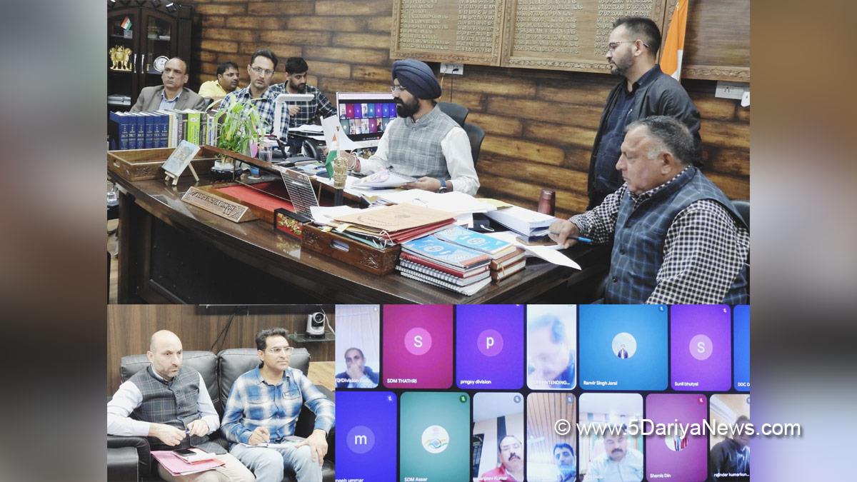 Harvinder Singh, Doda, Deputy Commissioner Doda, Kashmir, Jammu And Kashmir, Jammu, District Administration Doda, State Disaster Response Fund, SDRF
