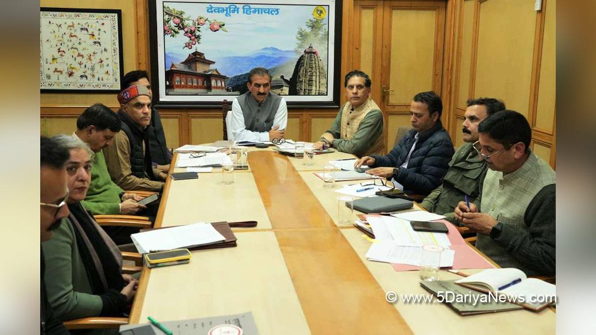 Sukhvinder Singh Sukhu, Thakur Sukhvinder Singh Sukhu, Himachal Pradesh, Himachal, Congress, Indian National Congress, Himachal Congress, Shimla, Chief Minister of Himachal Pradesh, Prabodh Saxena, Chief Secretary Himachal Pradesh