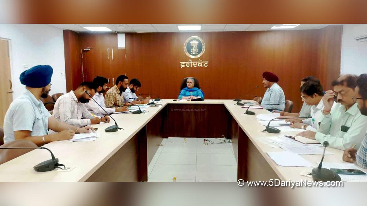 PoonamDeep Kaur, DC Faridkot, Deputy Commissioner Faridkot, Faridkot 