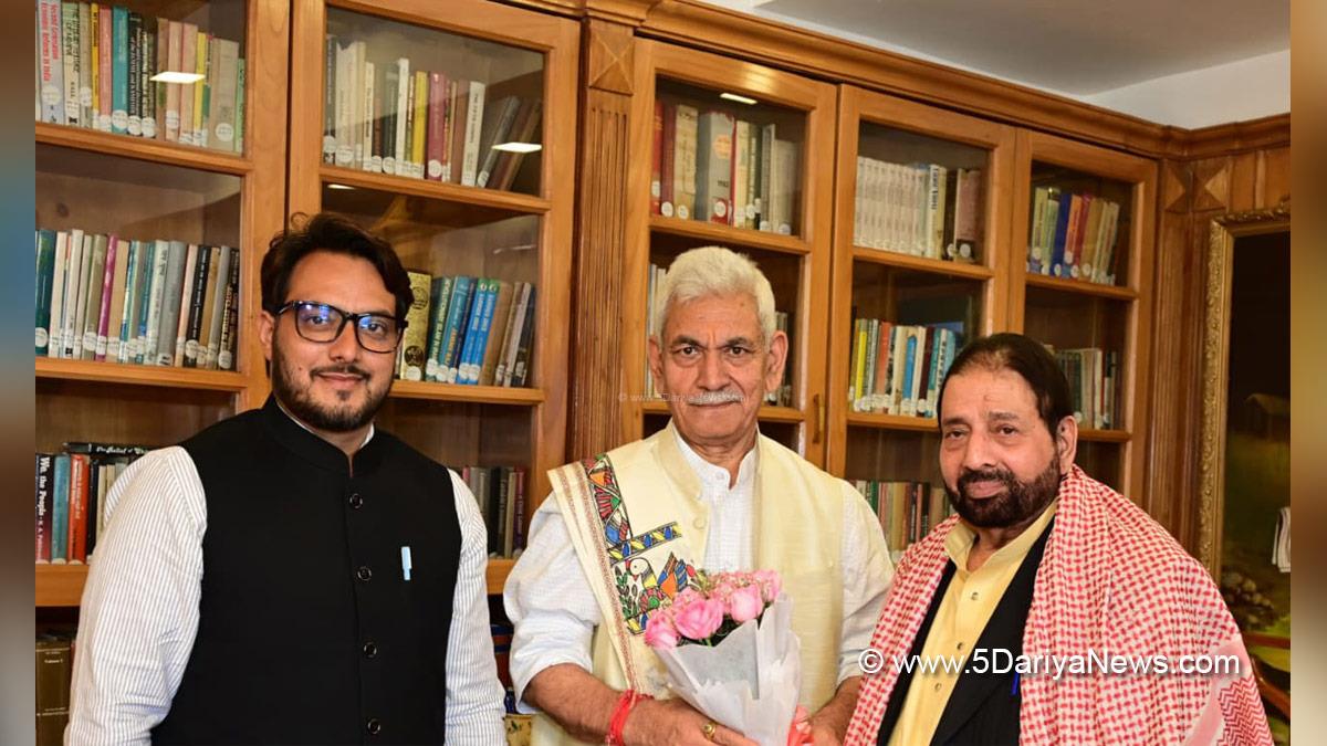 Manoj Sinha, Lieutenant Governor JK, Raj Bhavan, Jammu, Srinagar, Kashmir, Jammu And Kashmir, Hakeem Mohammad Yaseen