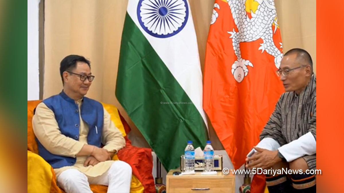 Kiren Rijiju, BJP, Bharatiya Janata Party, Union Minister of Law and Justice, Tshering Tobgay, Royal Bhutan Temple