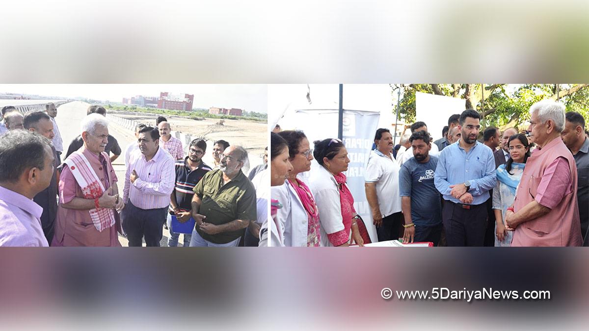 Manoj Sinha, Lieutenant Governor JK, Raj Bhavan, Jammu, Srinagar, Kashmir, Jammu And Kashmir, Dr Syed Abid Rasheed, Dr Syed Abid Rasheed Shah, Ayushi Sudan, Samba, Deputy Commissioner Samba, Ramesh Kumar, AIIMS Jammu