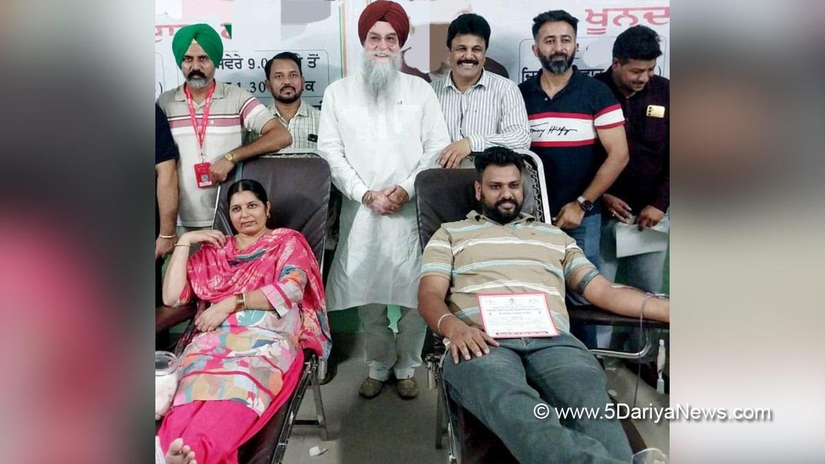 Kultar Singh Sandhwan, AAP, Aam Aadmi Party, AAP Punjab, Aam Aadmi Party Punjab, Government of Punjab, Punjab Government, Blood Donation Camp