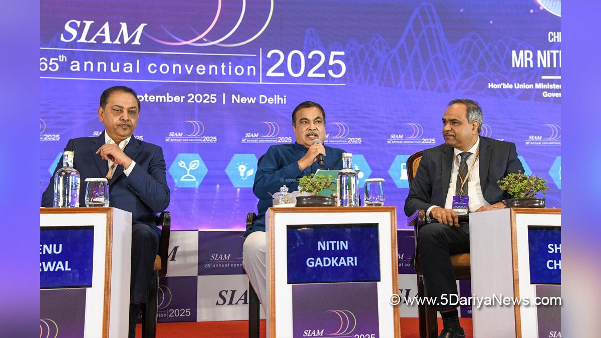 Nitin Gadkari, Nitin Jairam Gadkari, BJP, Bharatiya Janata Party, Union Minister of Road Transport and Highways, Society of Indian Automobile Manufacturers, SIAM