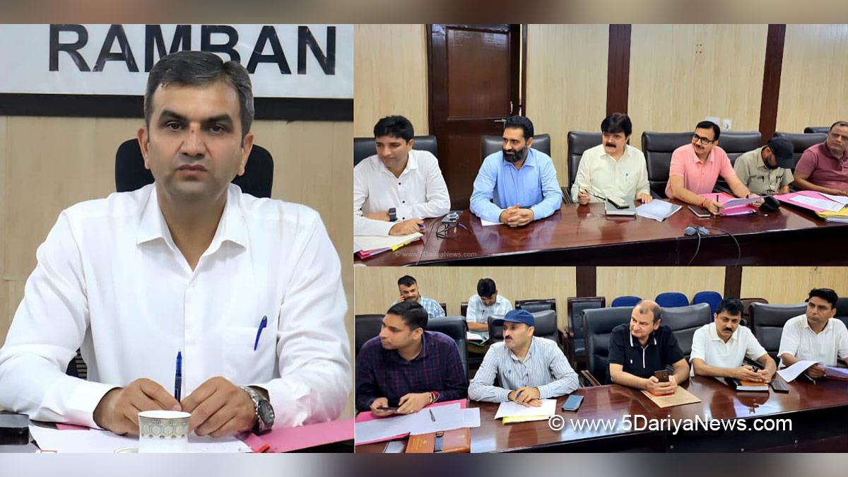 Mohammad Alyas Khan, Ramban, Deputy Commissioner Ramban, Kashmir, Jammu And Kashmir, Jammu, District Administration Ramban, District Level Committee, Change of Land Use, CLU