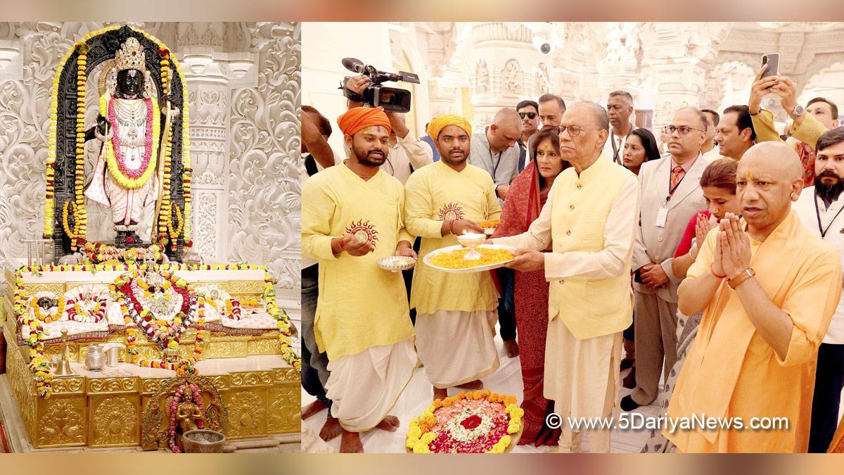 Yogi Adityanath, Lucknow, Uttar Pradesh, BJP, Bharatiya Janata Party, Chief Minister of Uttar Pradesh, Dr Navinchandra Ramgoolam