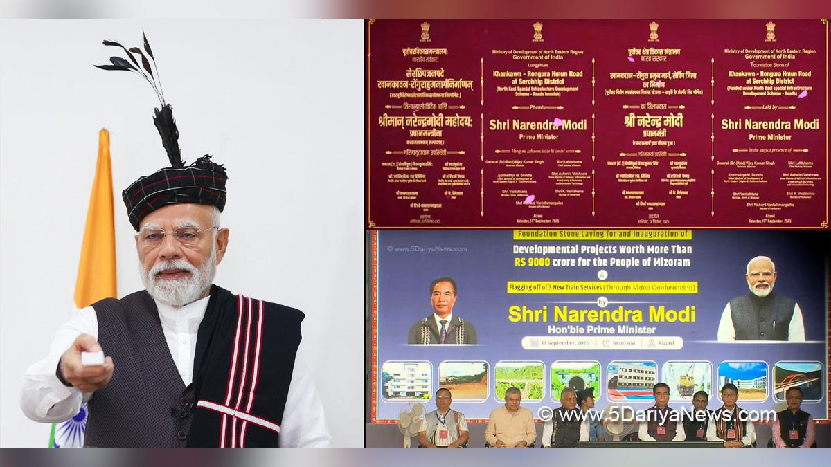 Narendra Modi, Modi, BJP, Bharatiya Janata Party, Prime Minister of India, Prime Minister, Narendra Damodardas Modi, Ashwini Vaishnaw, Lalduhoma, Aizawl, Mizoram, Chief Minister of Mizoram, Zoram Nationalist Party, Zoram Peoples Movement