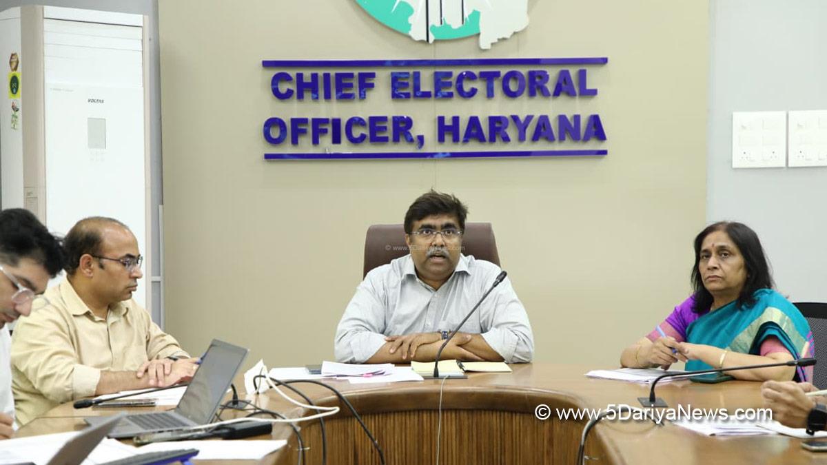 A Sreenivas, Election Commision Haryana, ECI, Chief Electoral Officer Haryana, CEO Haryana