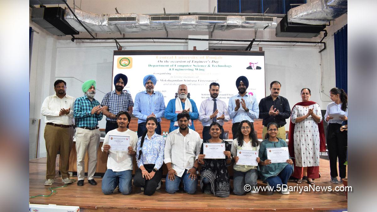 Central University of Punjab, CUPB, Bathinda, Prof. Raghvendra P Tiwari