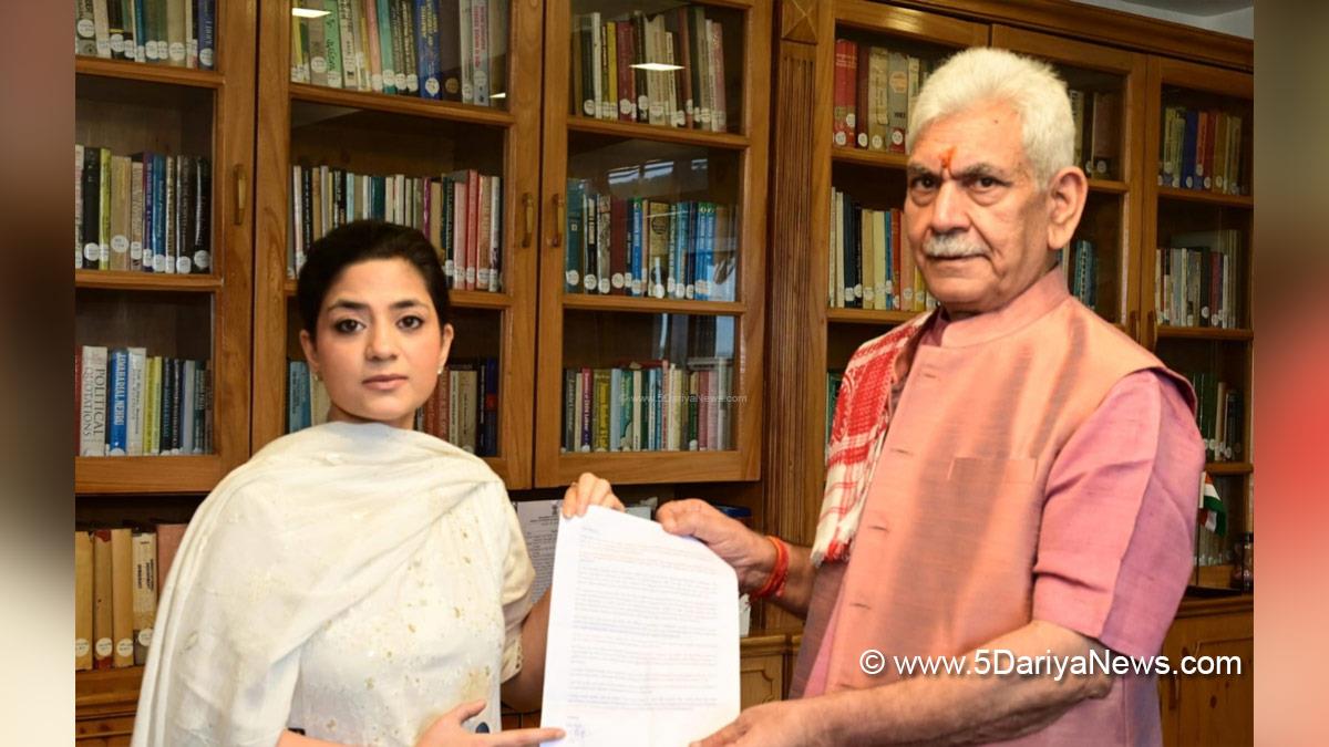 Manoj Sinha, Lieutenant Governor JK, Raj Bhavan, Jammu, Srinagar, Kashmir, Jammu And Kashmir, Iltija Mufti, Peoples Democratic Party, PDP