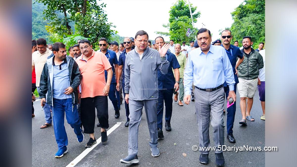 Pushkar Singh Dhami, Chief Minister of Uttarakhand, Bharatiya Janata Party, BJP, BJP Uttarakhand, Uttarakhand, Dehradun, Uttarakhand News, Dehradun News, Chamoli, Chamoli Cloudburst