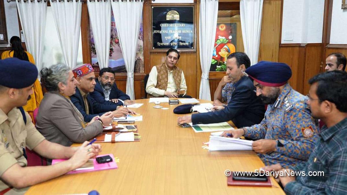 Chief Secretary Himachal Pradesh, Prabodh Saxena, Himachal Pradesh, Shimla, Chief Secretary Himachal