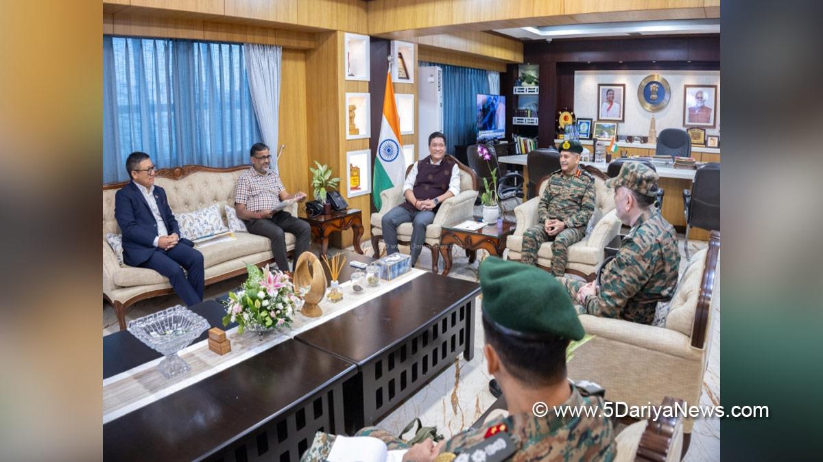 Pema Khandu, Itanagar, Arunachal Pradesh, Chief Minister of Arunachal Pradesh, Military, Indian Army, Chief of the Army Staff, CoAS, General Upendra Dwivedi