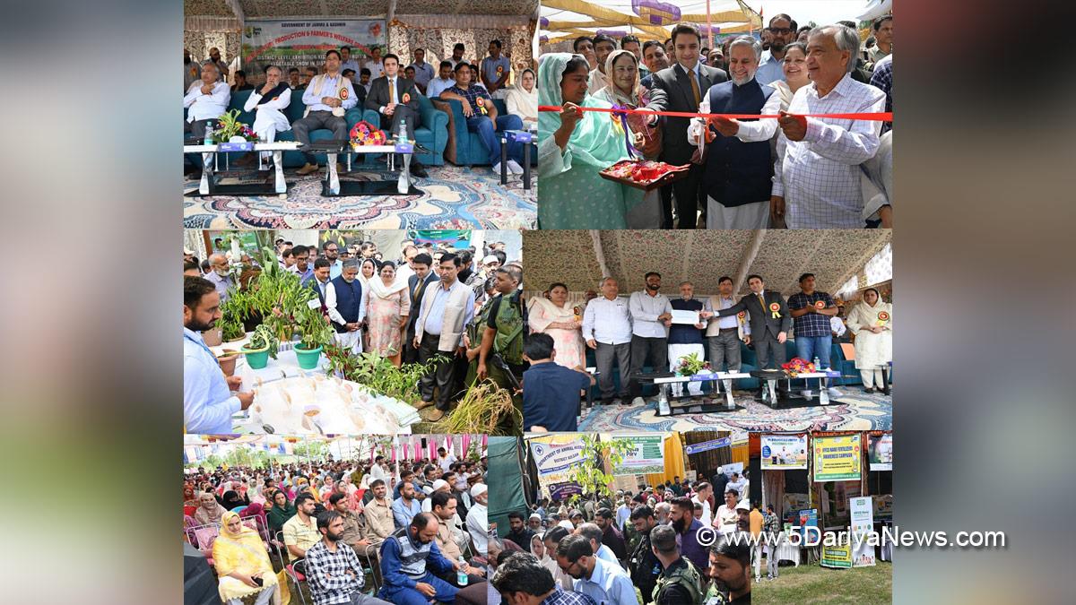 Main Altaf Ahmad Larvi, Jammu and Kashmir National Conference, National Conference, Athar Aamir Khan, Kulgam, Deputy Commissioner Kulgam, Kashmir, Jammu And Kashmir, Jammu, District Administration Kulgam, Krishi Vigyan Kendra, KVK, KVK Kulgam, Agriculture Technology Management Agency, ATMA, Mega Kissan Mela