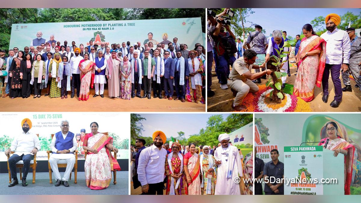 Bhupender Yadav, Bhupendra Yadav, BJP, Bharatiya Janata Party, Union Minister for Environment Forest and Climate Change, Rekha Gupta, BJP Delhi, Chief Minister of Delhi, Delhi CM, Manjinder Singh Sirsa, Ek Ped Maa Ke Naam, Ek Ped Maa Ke Naam 2