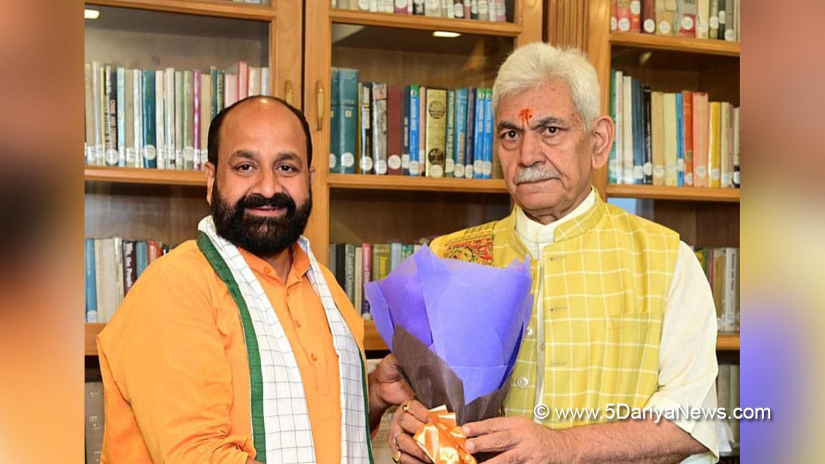 Manoj Sinha, Lieutenant Governor JK, Raj Bhavan, Jammu, Srinagar, Kashmir, Jammu And Kashmir, Darshan Kumar