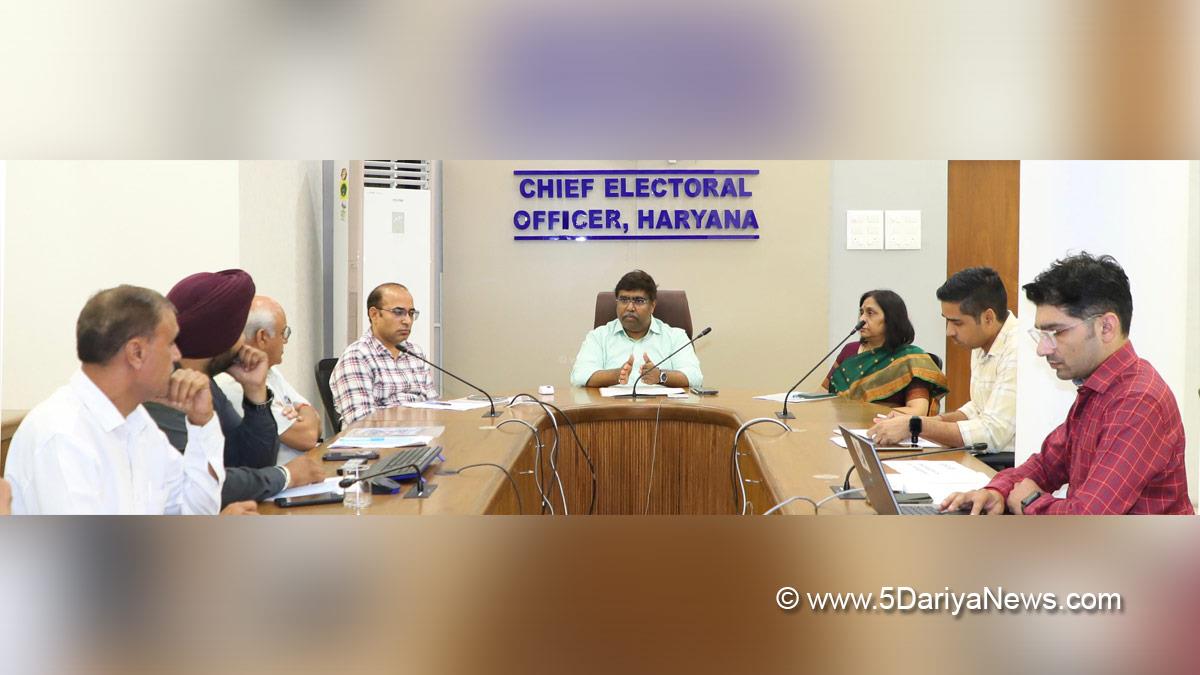 A Sreenivas, Election Commision Haryana, ECI, Chief Electoral Officer Haryana, CEO Haryana