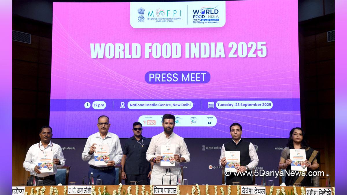 Chirag Paswan, Lok Janshakti Party, Bharatiya Janata Party, BJP, World Food India 2025