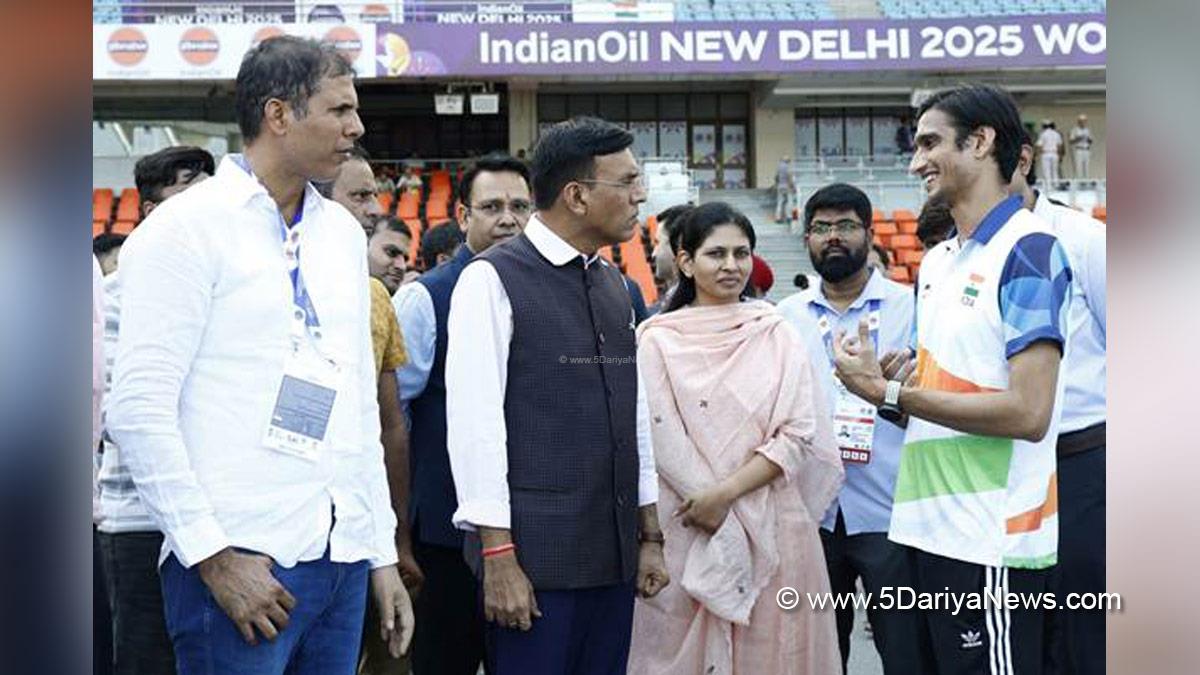 Mansukh Mandaviya, Dr Mansukh Mandaviya, BJP, Bharatiya Janata Party, Raksha Nikhil Khadse, Raksha Khadse, World Para Athletics Championships 2025