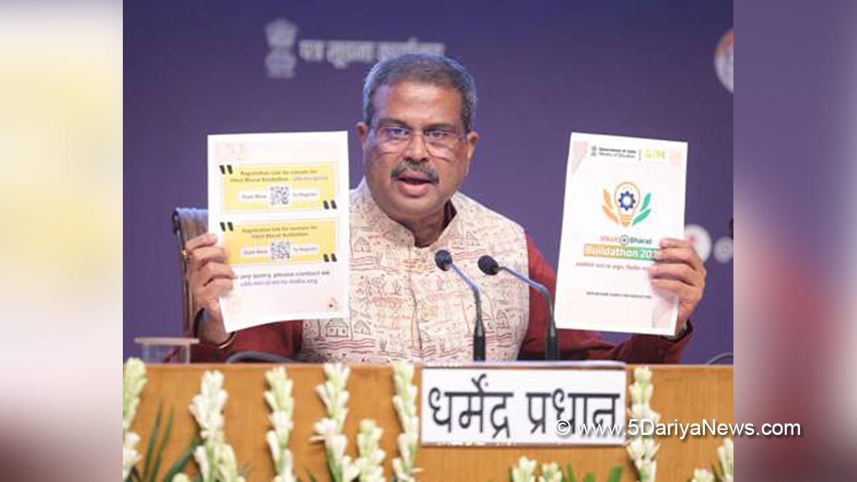 Dharmendra Pradhan, Dharmendra Debendra Pradhan, BJP, Bharatiya Janata Party, Union Education Minister, Viksit Bharat Buildathon 2025