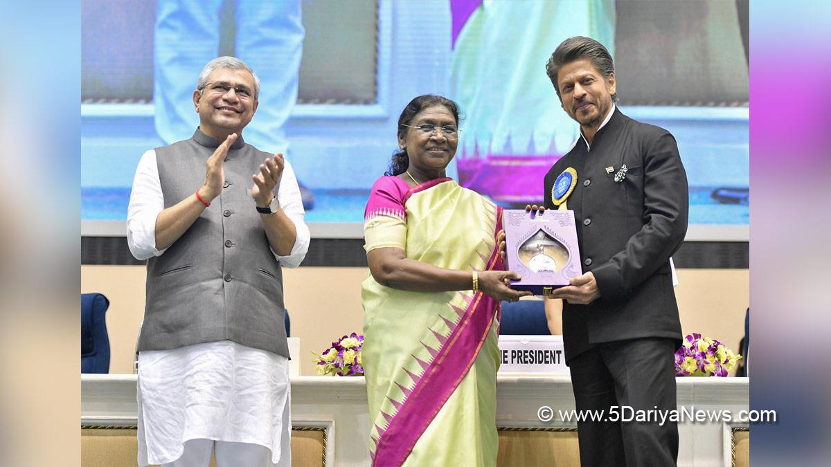 Droupadi Murmu, President of India, President, Indian President, Rashtrapati, Shah Rukh Khan, Shahrukh Khan, Ashwini Vaishnaw, 71st National Film Awards
