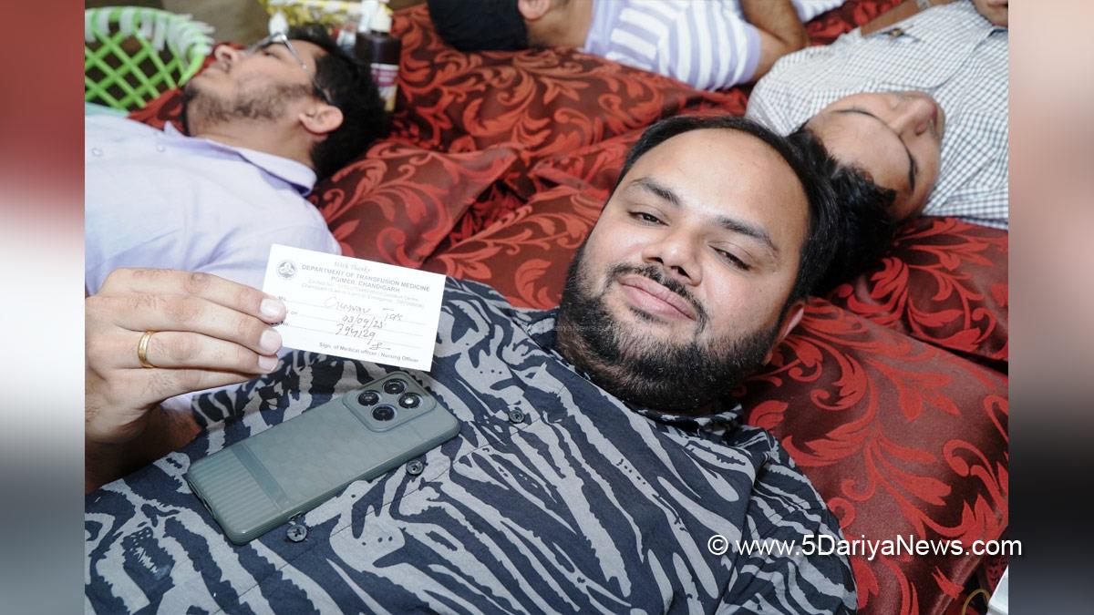 CPWD JE Association, Blood Camp, Blood Donation Camp, Chandigarh